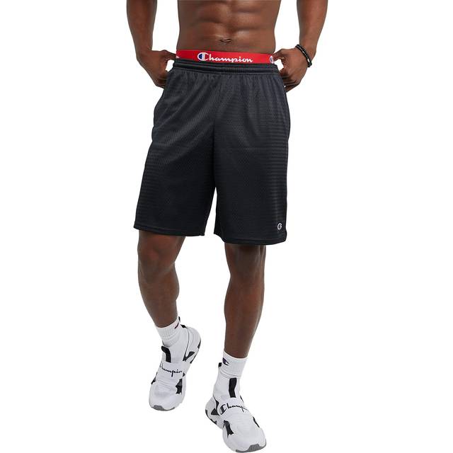 Champion Mesh Gym  Lightweight Athletic Shorts for Men (Reg Tall)  Black C Patch Logo  XX-Large Big