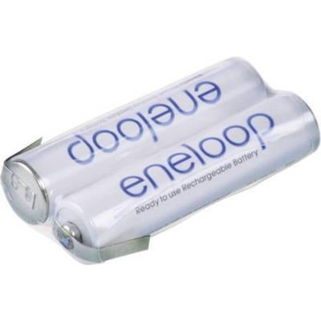 Panasonic eneloop Reihe F1x2 Batteripack Antal celler: 2 Batteristorlek: AAA (R03) Z-lödfana NiMH 2.4 V 750 mAh