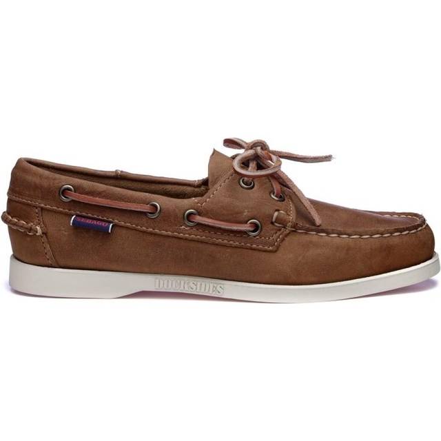 SEBAGO Docksides Portland Brown Tan crazy horse leather Str. 40½