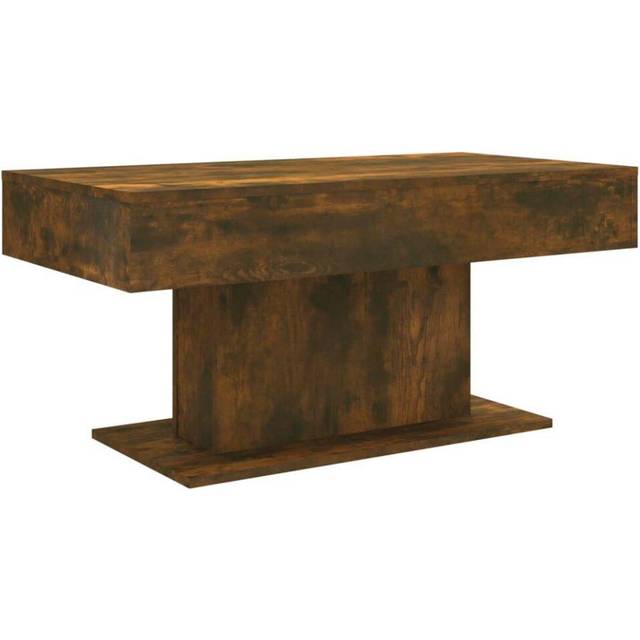 vidaXL Coffee Table Smoked Oak 96x50x45 cm Engineered Wood - Brown