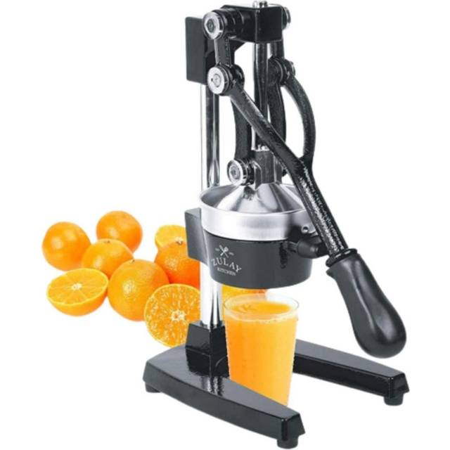 Zulay Professional Citrus Juicer and Lemon Squeezer - Orange Juice Squeezer, Lime Squeezer and Manual Juicer Press - Metal Hand Juicer Press and
