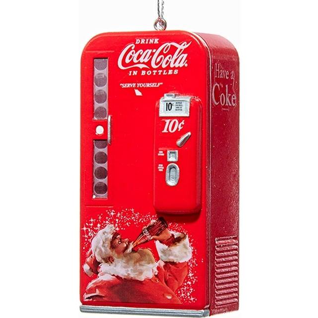 Kurt S. Adler Vintage Coca Cola Vending Machine with Santa Christmas Tree Ornament Coke New