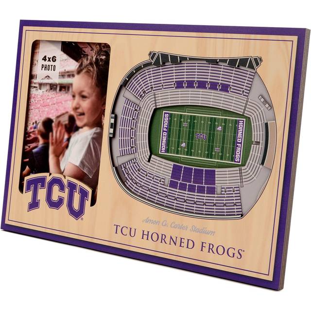 "YouTheFan NCAA TCU Horned Frogs 3D StadiumView Picture Frame - Amon G. Carter Stadium  12"""""""" x 8"""""""""