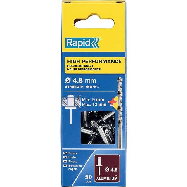 Rapid High Performance Rivets 4.8mm 16mm Pack of 50