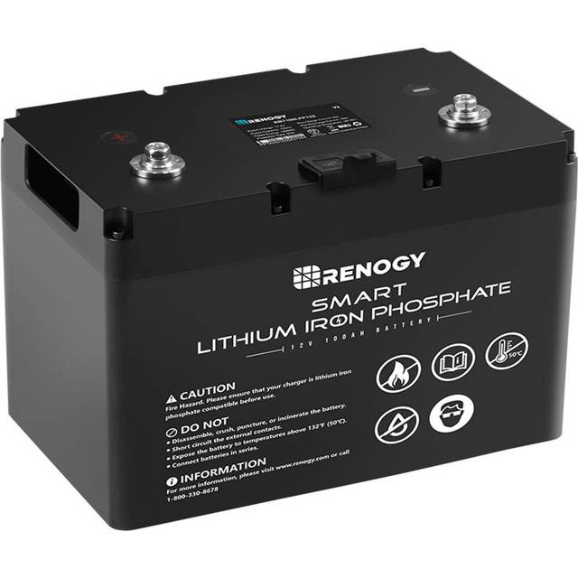 Dealer-12V 100Ah Lithium Iron Phosphate Battery w/ Bluetooth