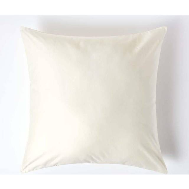 Cream European Egyptian Cotton Pillowcase 1000 TC, 80 x 80 cm - Natur