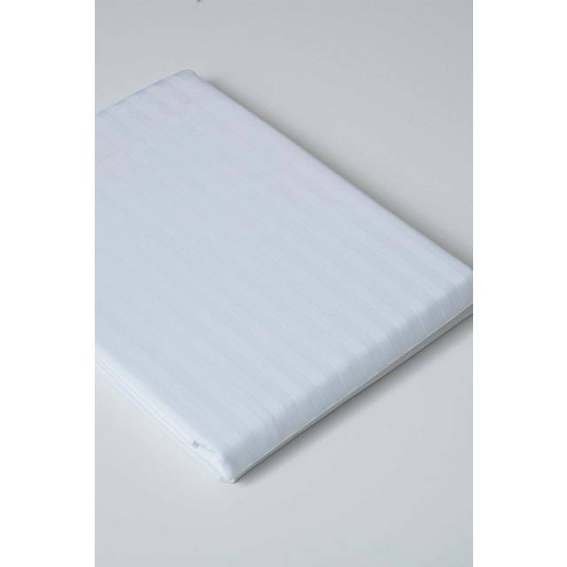 Plain Dye 540 Thread Count Hotel Suite Egyptian-Quality Cotton Flat Sheet - White (Single (3&#39;))