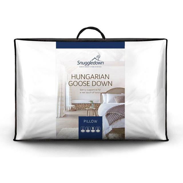 1 Pack Retreat Hungarian Goose Down Soft Support Pillows - White - One Size