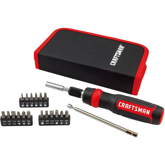 CRAFTSMAN Ratcheting Screwdriver Set, 26-Piece (CMHT68001)