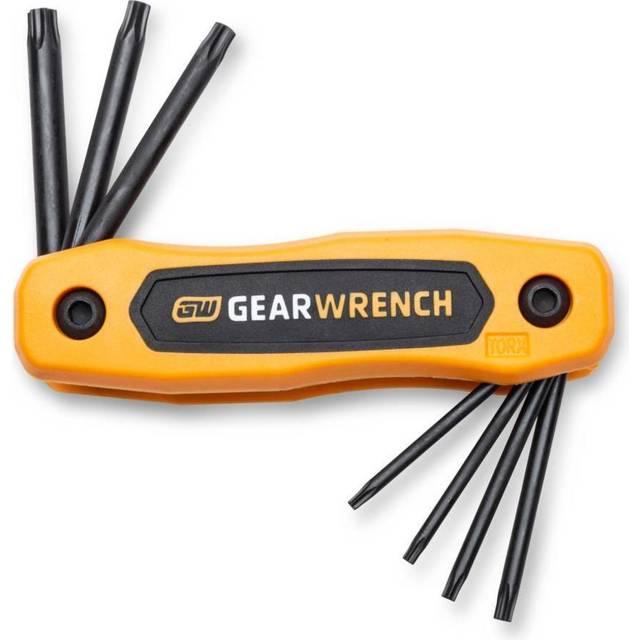 GEARWRENCH 8 Piece Tamper Proof Torx Folding Hex Key Set - 83507