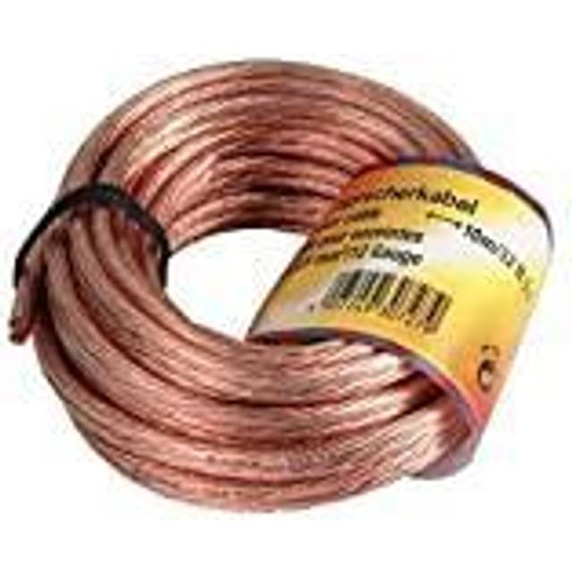Hama quality loudspeaker cable 2 x 2.5 mm² 10m, transparent