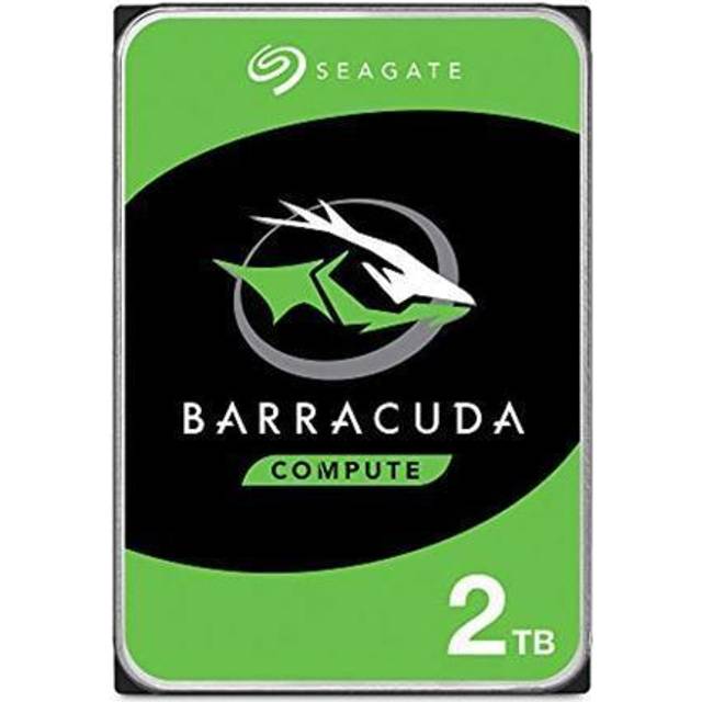 Seagate BarraCuda 2TB, Intern Hårddisk, 3.5", SATA, 6GB/s, 7200RPM, 64MB cache, för stationär dator, FFP (ST2000DMZ08)