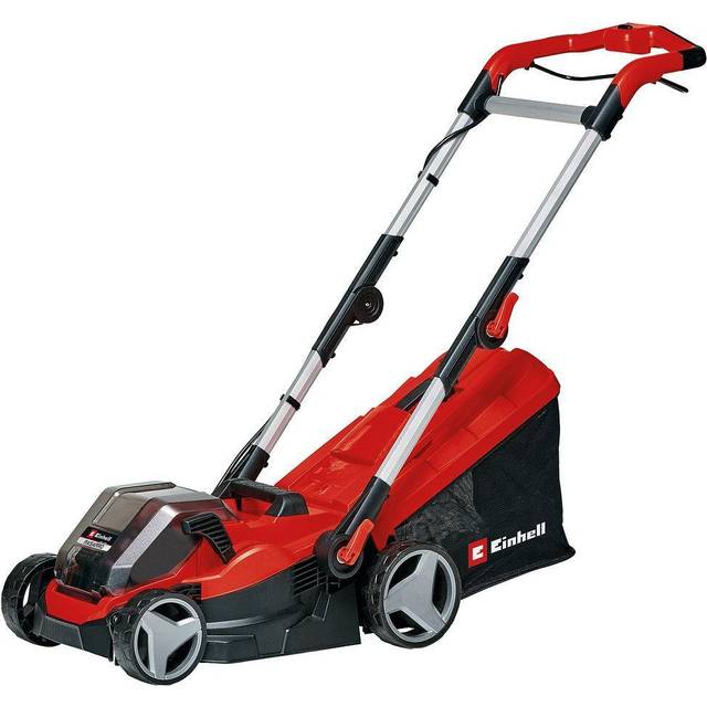 Einhell Power X-Change 36V RASARRO Cordless Brushless Lawn Mower Kit 34cm - 2 x 3.0Ah - Red & Black