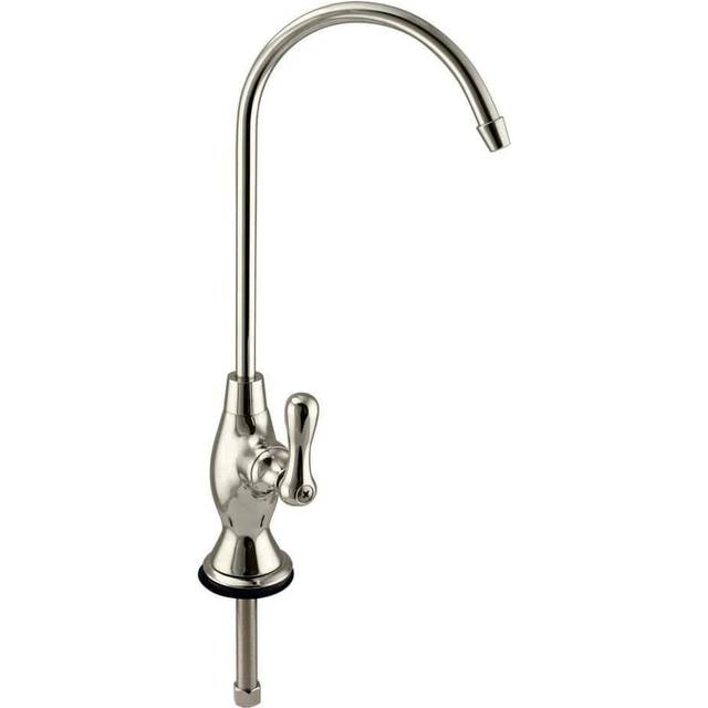 "Westbrass D2033-NL-05 10"""""""" Classic 1-Lever Handle Cold Water Dispenser Faucet  Polished Nickel"