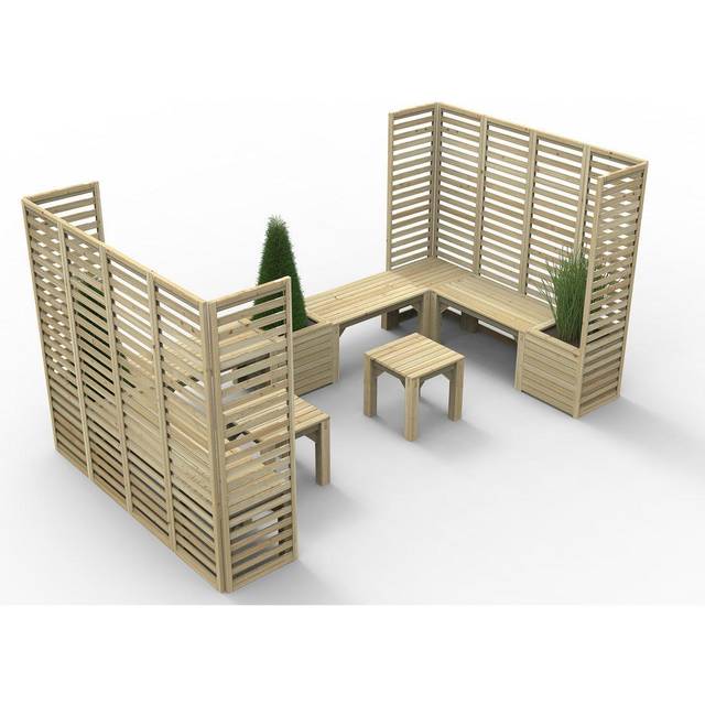 Forest Garden Forest Modular Wooden Garden Seating Set Number 5