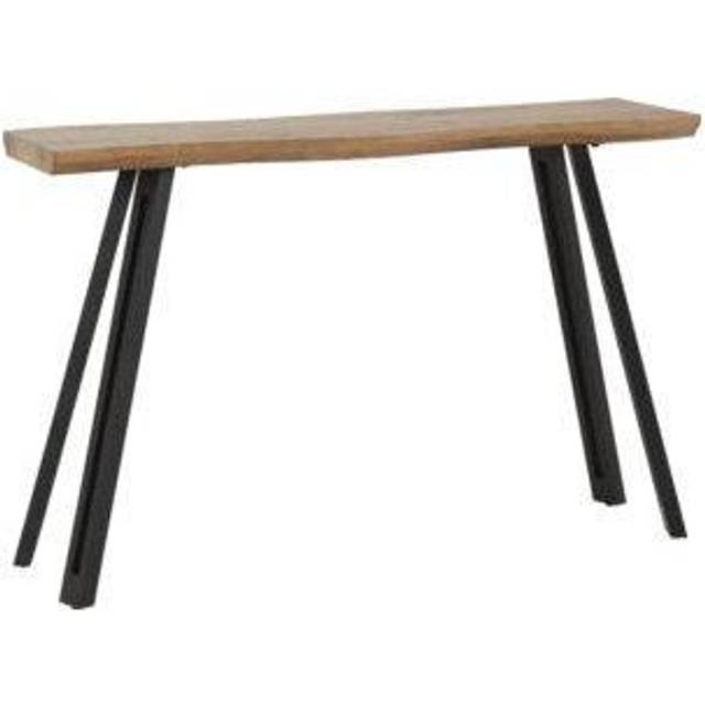 Seconique Quebec Wave Edge Console Table - Medium Oak Effect, Brown