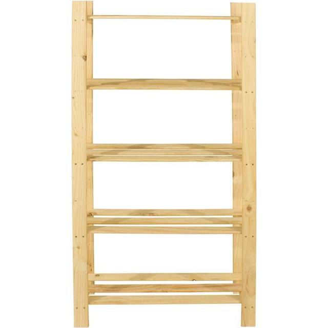 5 Shelf Pine Slatted Storage Unit - Pre Sanded Pine