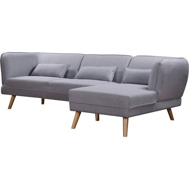 Cove 3 Seater Corner Sofa in Grey Fabric - Right Hand Orientation