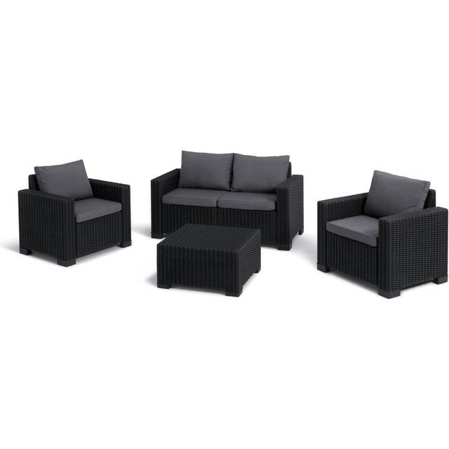 Keter California 4 Seater Garden Sofa Set - Graphite