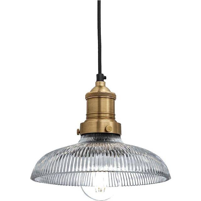 Industville Brooklyn Glass Dome Pendant Ceiling Light, 20cm