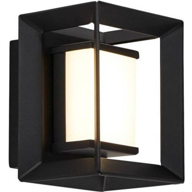 Searchlight 74303-1BK Chaplin Rectangular LED Wall Light Matt Black 10