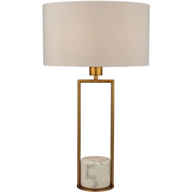 Searchlight Marble Table Lamp - Gold
