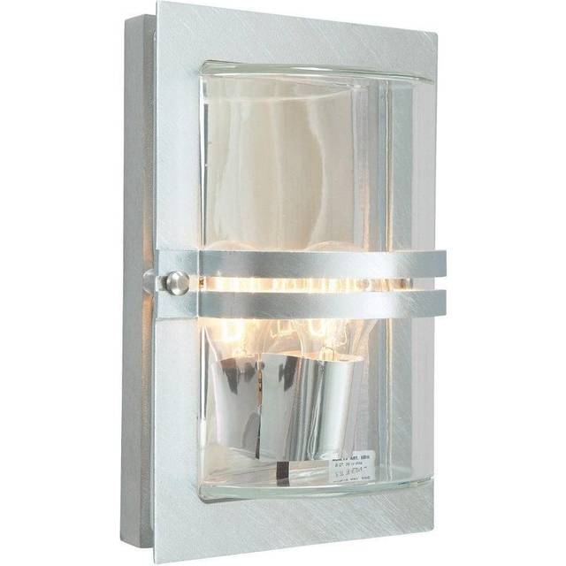 Elstead - 1 Light Outdoor Flush Wall Light Galvanised IP54, E27