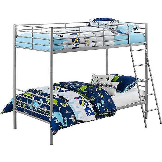 Dorel Bunk Bed Convertible - Single Over Single Silver/Grey, Silver