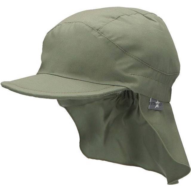 Sterntaler Unisex barnmössa med nackskydd utan band barnmössa, Mörkgrön, 51