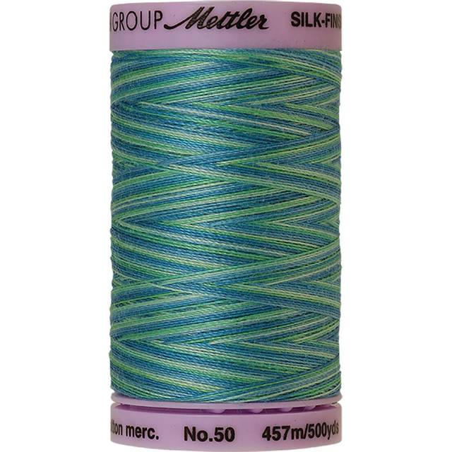 Mettler Silk-Finish Variegated Cotton Thread  500 yd/475m  Seaspray