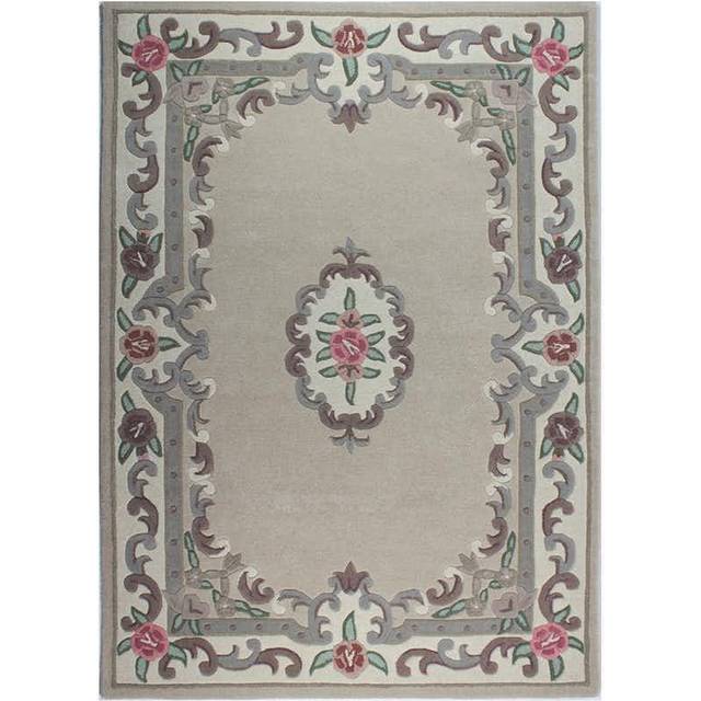 Fawn Lotus Premium Aubusson Rug
