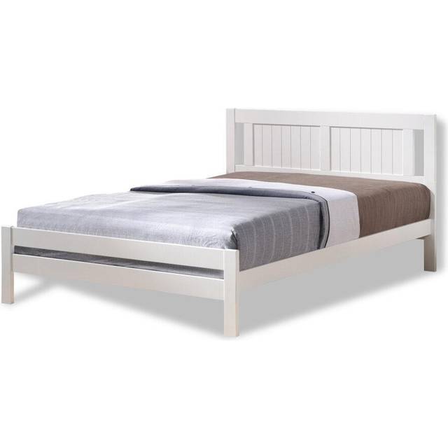 (5FT King) Glory Wooden Slatted Bed Frame in White FRAME ONLY