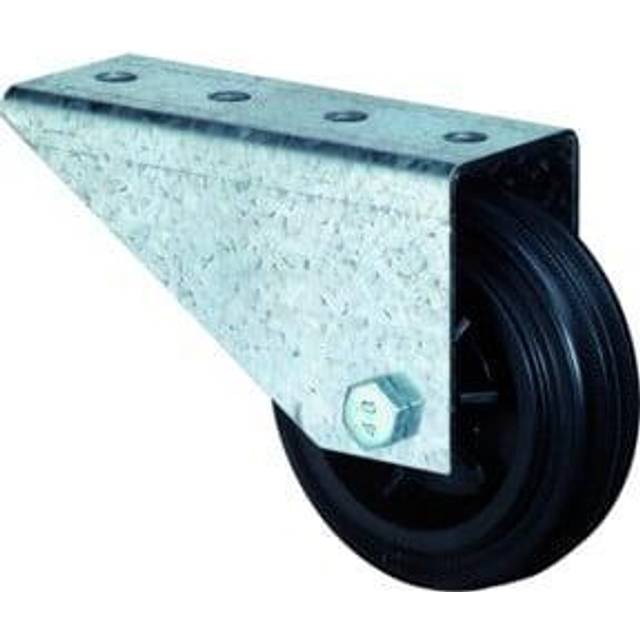 Torbockrolle D.80mm Trgf.50kg, m.Platte Ku.