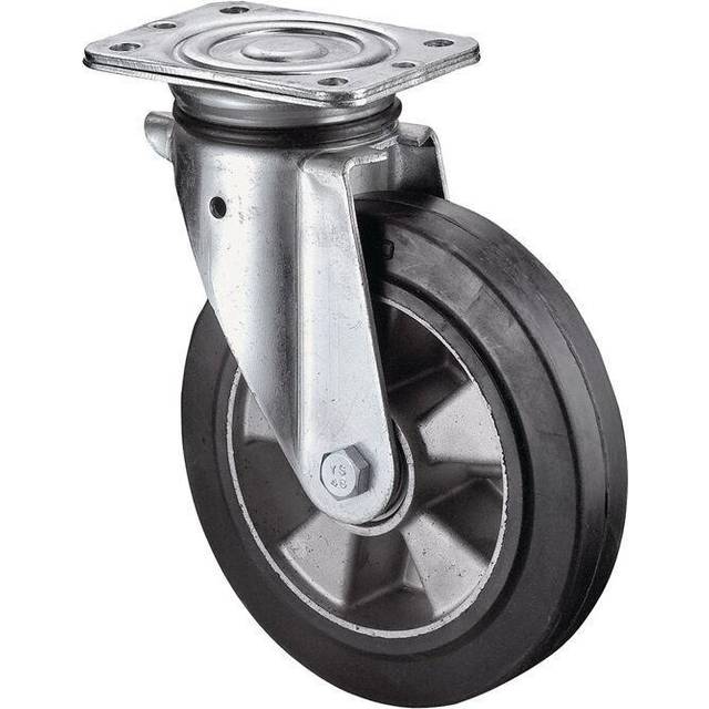Schwerlastlenkrolle D.125mm, Trgf.200kg Gum.105mm 85mm