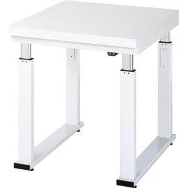 RAU height 740 – 1140 mm, hardened laminate worktop, height 740 - 1140 mm, hardened laminate worktop, WxD 750 x 900 mm - light grey RAL 7035
