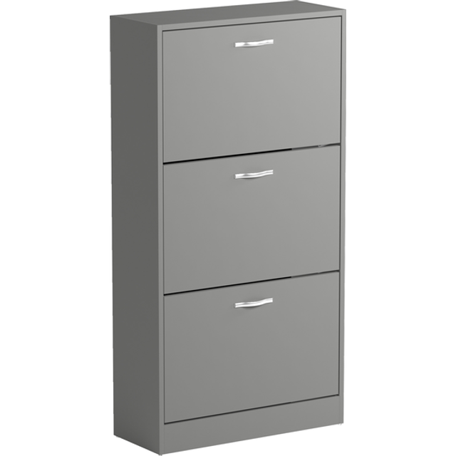 3 Drawer Shoe Cabinet - Grey