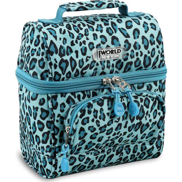 J World Corey Kids Lunch Bag. Insulated Lunch-Box for Girls  Women  Mint Leopard