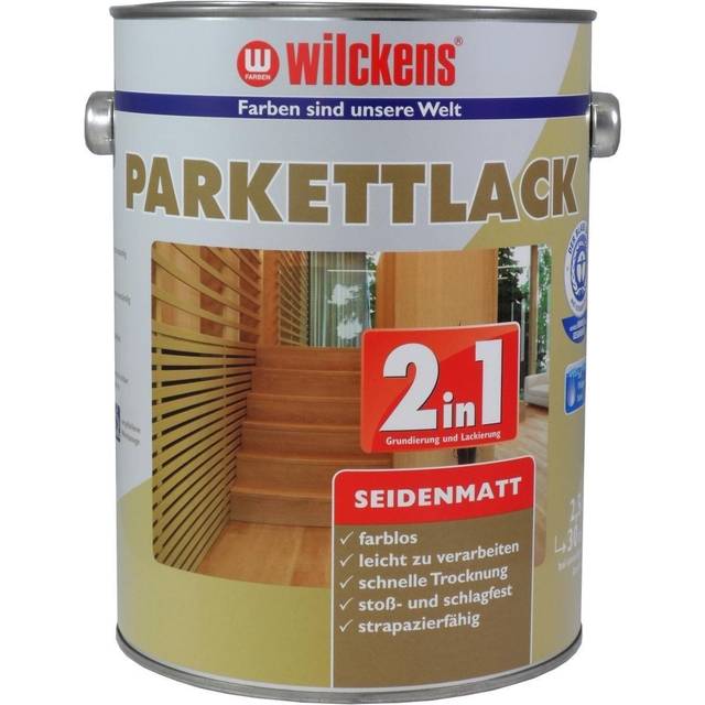 2in1 parquet flooring varnish lacquer paint by wilckens 2,5 litre (8,66£/1l)