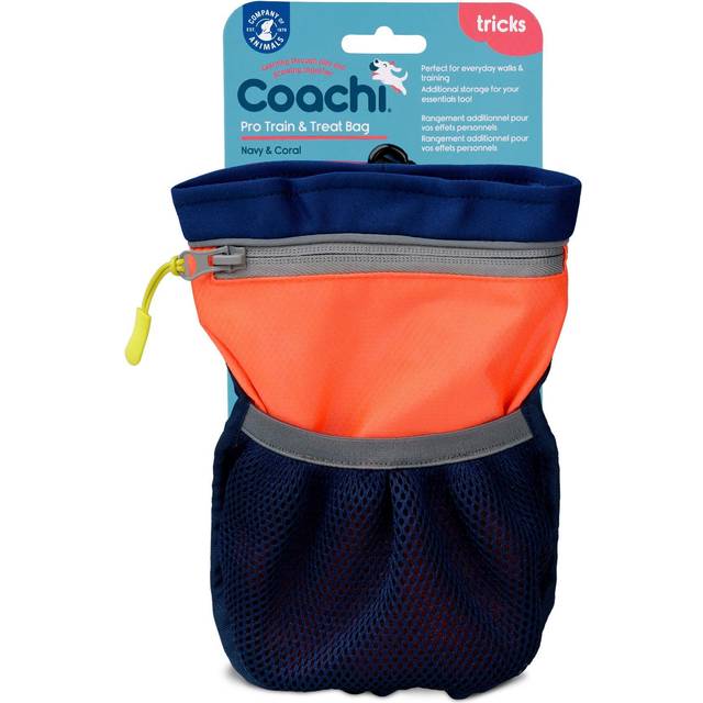 Coachi Pro Train & Treat Bag Navy & Coral