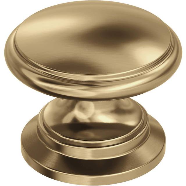 Amerock | Cabinet Knob |Champagne Bronze | 1-1/4 in (32 mm) Diameter Drawer Knob | Ravino | Kitchen and Bath Hardware | Furniture Hardware