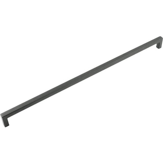 Hickory Hardware 1 Pack Solid Core Kitchen Cabinet Pulls  Luxury Cabinet Handles  Hardware for Doors & Dresser Drawers  18 Inch Hole Center  Matte Bla