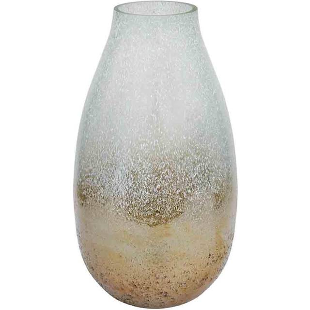 Ivyline Verre Stem Gold Frosted Vase H29cm 20cm, Gold