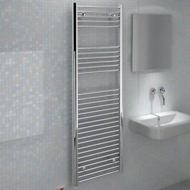 Kudox 600W Straight Electric Towel Rail 600x1800mm, Chrome - KTR600STR6X18C - 346224
