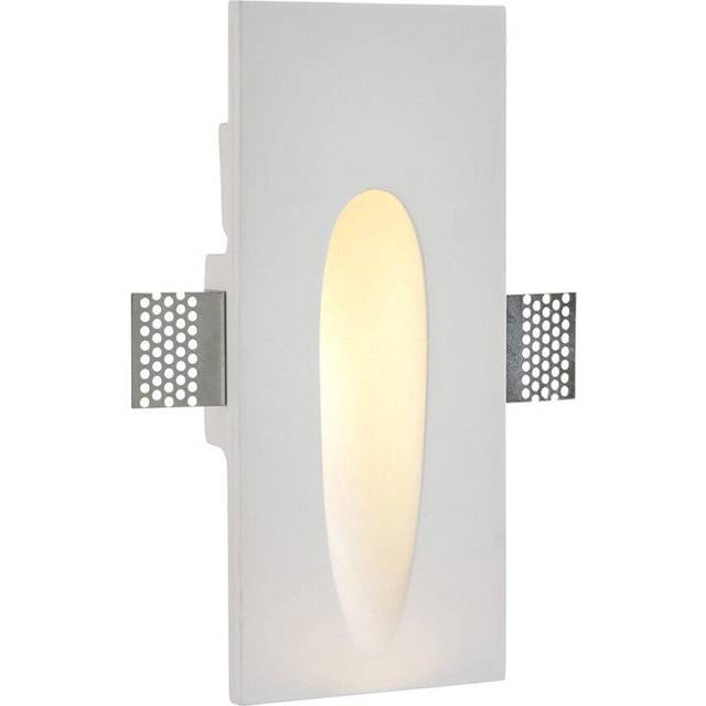Zeke Recessed Wall Light Trimless Rectangular 1.5W White Plaster - One Size