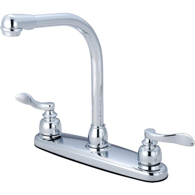 Kingston Brass KB8751NFLLS NuWave French Centerset Kitchen Faucet  Pol