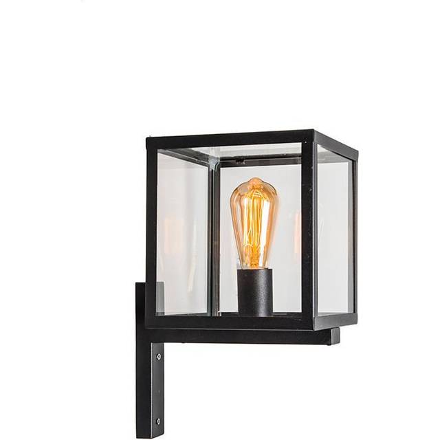 Industrial Square Outdoor Wall Light Black IP23 - Rotterdam