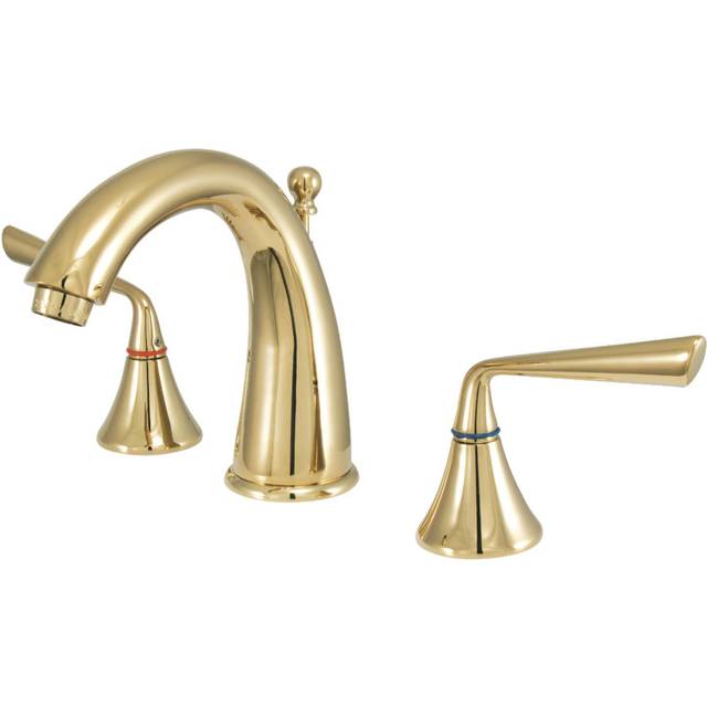 Kingston Brass KS2972ZL 8 in. Widespread Bathroom Faucet  Polished Bra