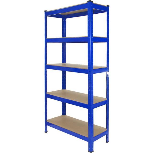Monster Racking T-rax Heavy Duty Shelving Units, Blue, 75Cm W, 30Cm D, Set Of 4, Blue