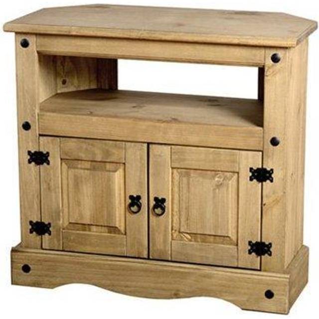 Seconique Corona Mexican Solid Pine 2 Door Corner Tv Unit