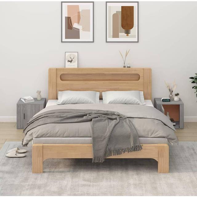 vidaXL Bedside Cabinets 2 pcs Grey Sonoma 50x39x47 cm